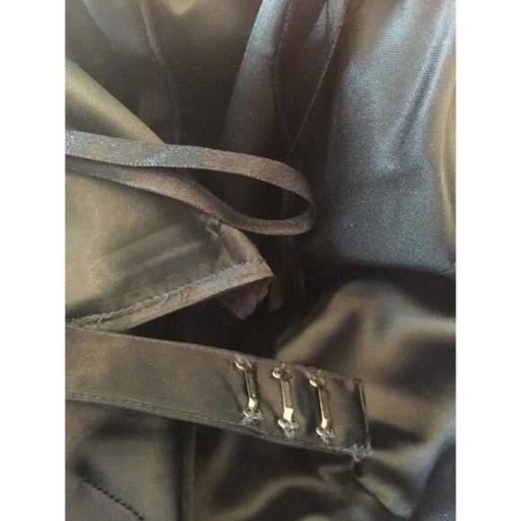 Size 4 Basix II Navy Blue Strapless Party Dress Sequin and Tulle Baby Doll Style - Picture 9 of 9